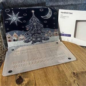 Mac Air 13”‎ A1932 Hard Shell Case Winter Wonderland